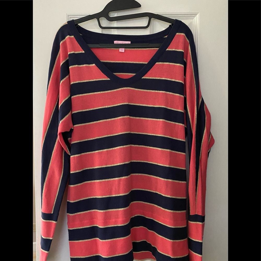 Lilly Pulitzer Island Coral A Little Bit of Stripe